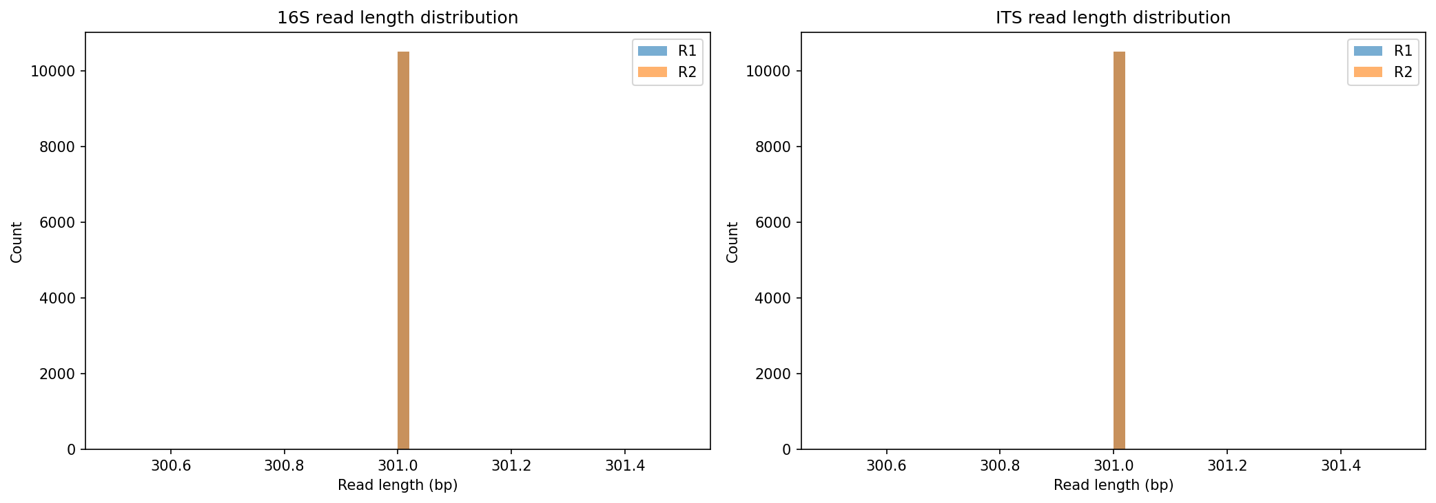 Read length distribution
